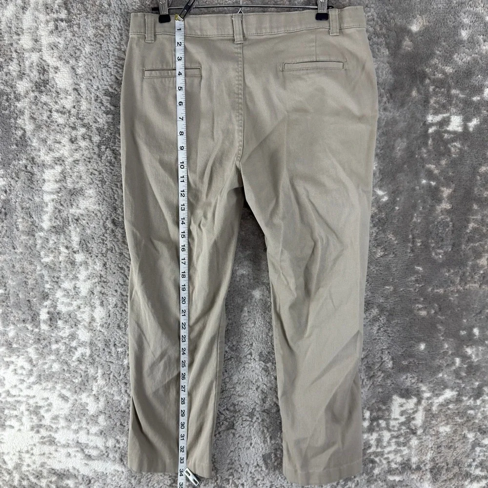 Chaps Girls Size 18 Khaki Chino Casual Workwear Trousers Pants Tan Long Women